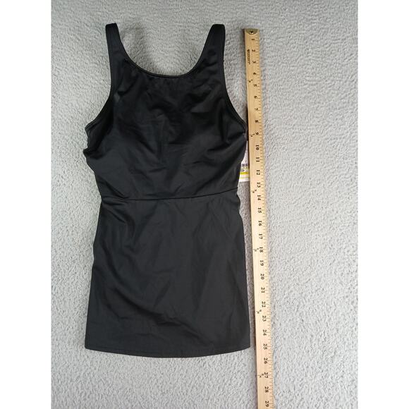 Lands End Swim Top Womens XS Size 2-4 Black Tankini Swimsuit Pool Beach NWT - Picture 4 of 7